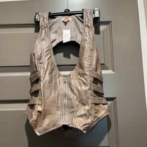 “Leather” vest